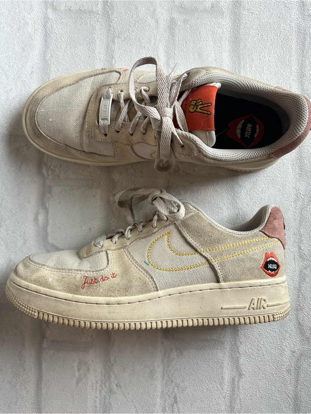 Nike Air Force 1 Sneakers - Cream‎ Size 8